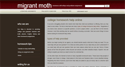 Desktop Screenshot of migrantmoth.com