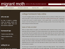 Tablet Screenshot of migrantmoth.com